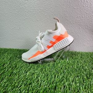 Men Size 7.5/Size 9 Women's - Adidas NMD_R1 White Solar Red
